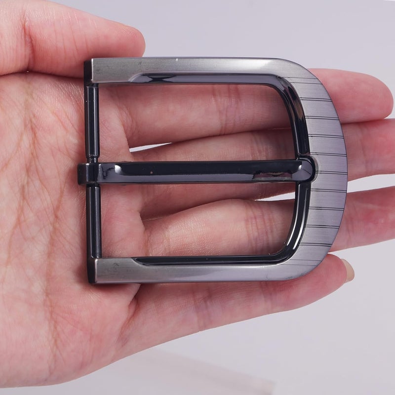 LAXPICOL 1.5"(40mm) Solid Sturdy Single Prong Square Belt Buckle For Men - Image 5